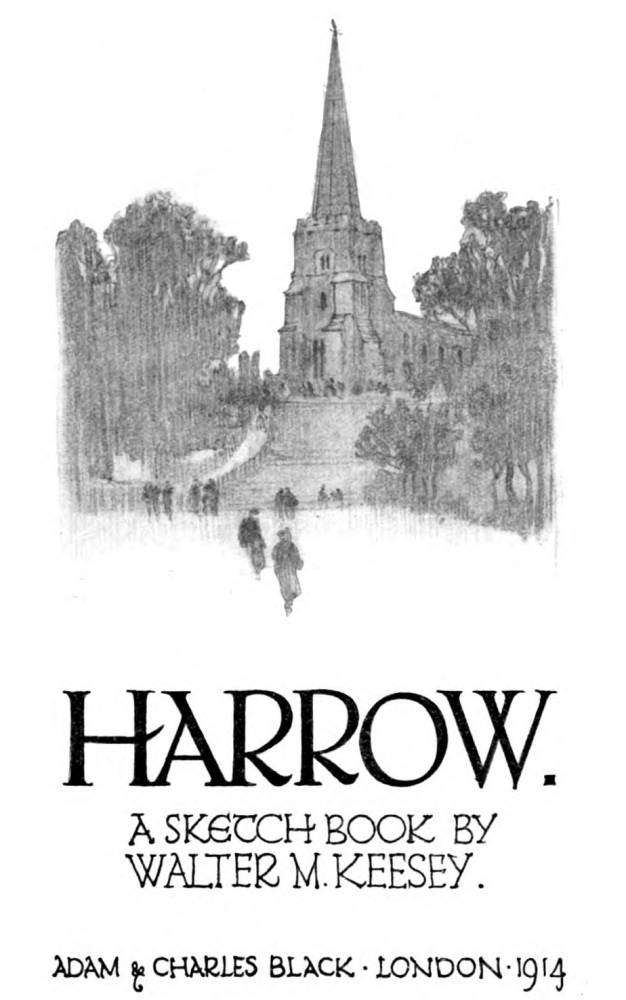 Harrow Church ... title Page.